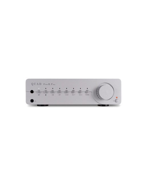 Amplificador Quad VENA II PLAY integrado + reproductor en red Plata-1