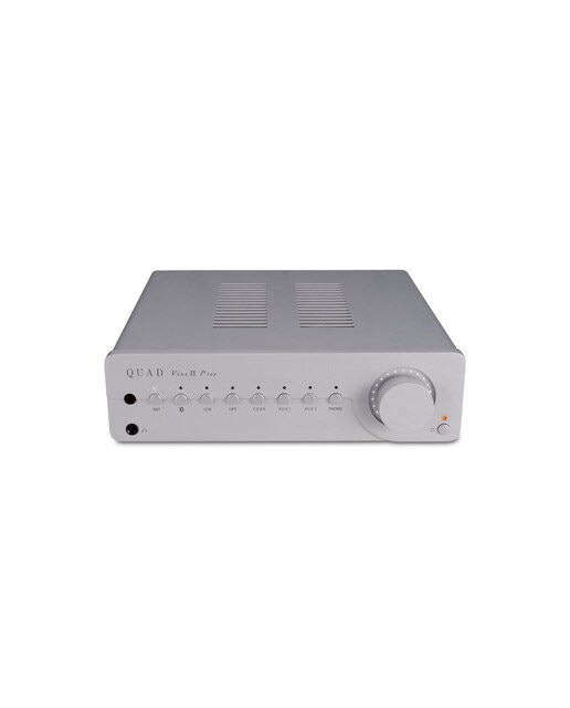 Amplificador Quad VENA II PLAY integrado + reproductor en red Plata-2