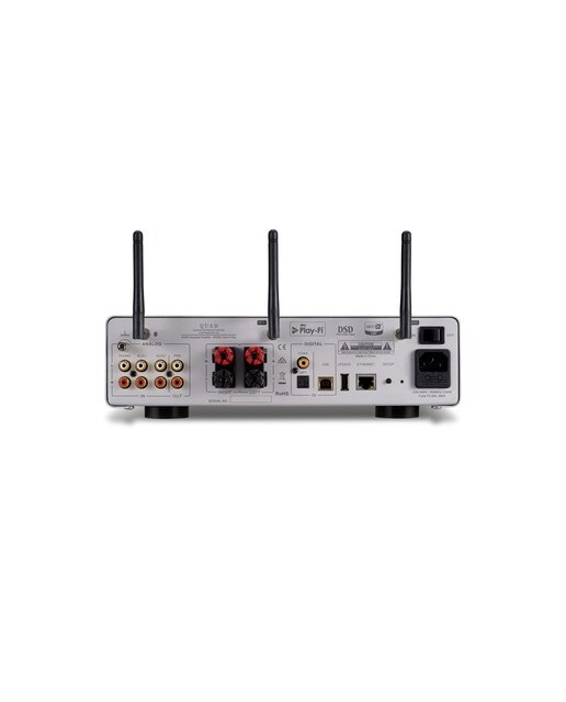 Amplificador Quad VENA II PLAY integrado + reproductor en red Plata-5