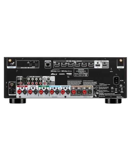 Receptor AV Denon AVR-X 2800, 7.2, 150W, 8K, negro Negro-4
