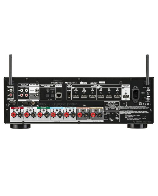 Receptor AV Denon AVR-X 1800 7.2 canales 8K de 120 W Negro-4