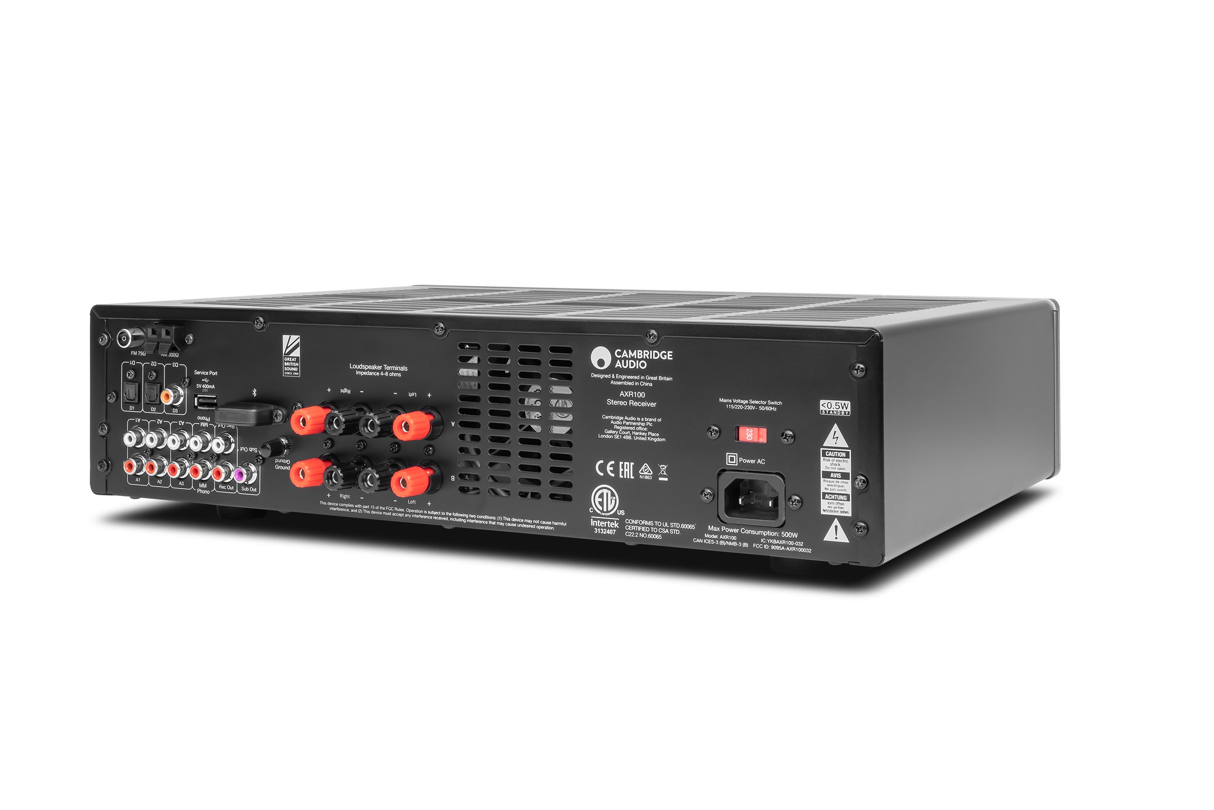 Receptor Estéreo FM/AM Cambridge Audio AXR100 Gris Lunar-4