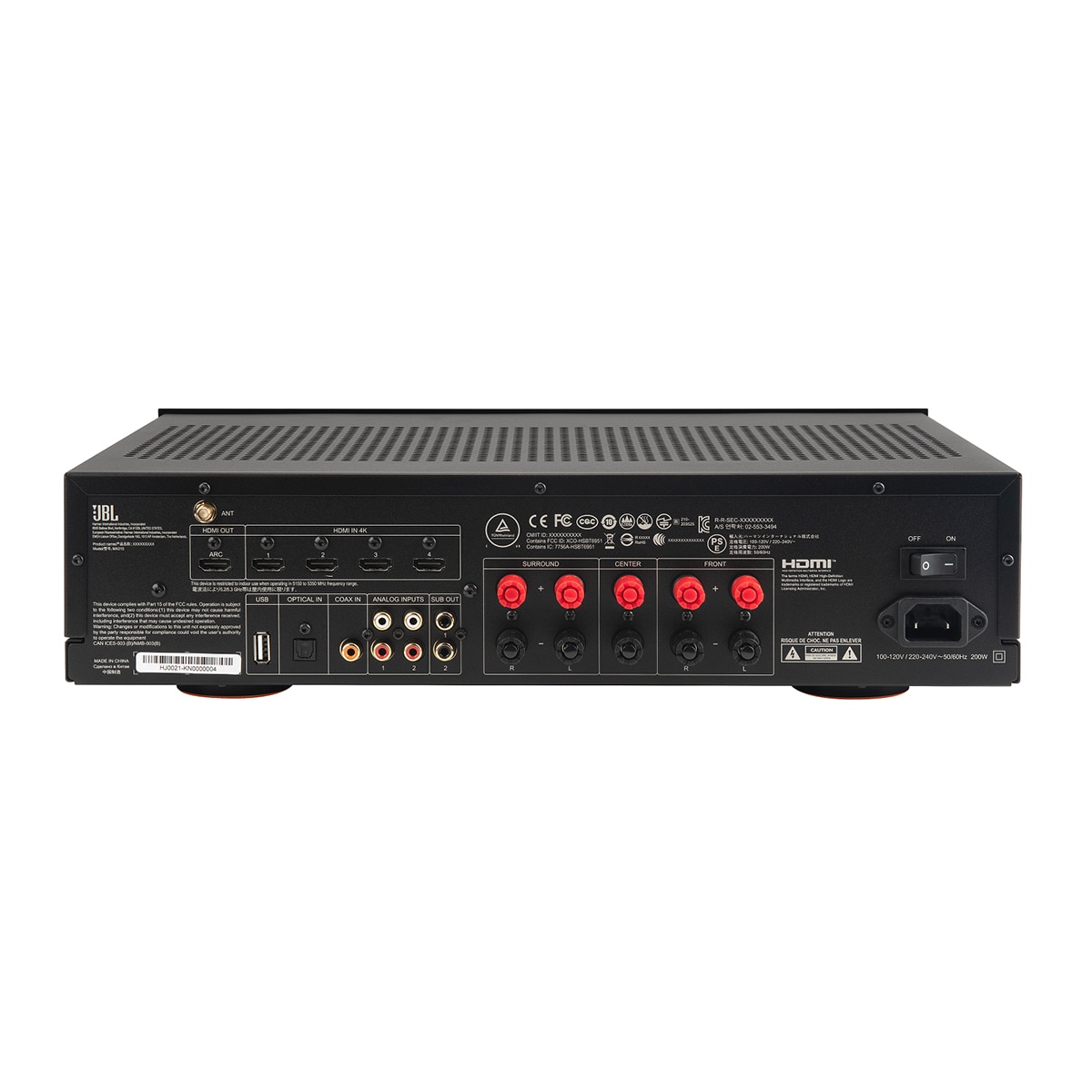 Receptor AV JBL MA-310 5.2 4K Negro-4