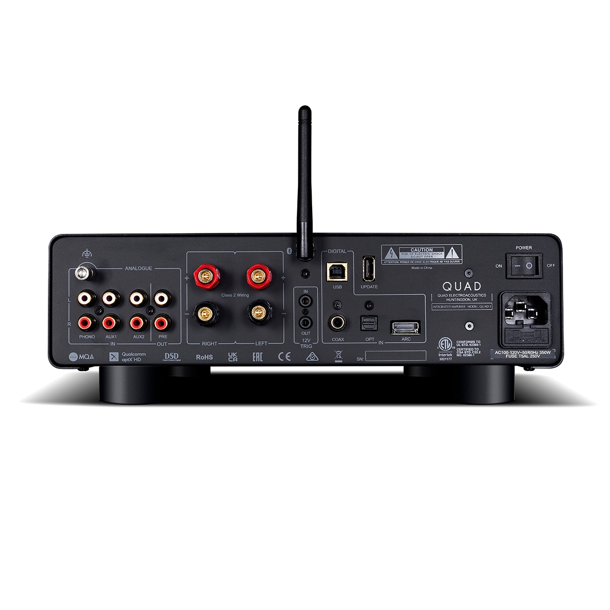 Amplificador integrado QUAD 3 Bluetooth Plata / Negro-3