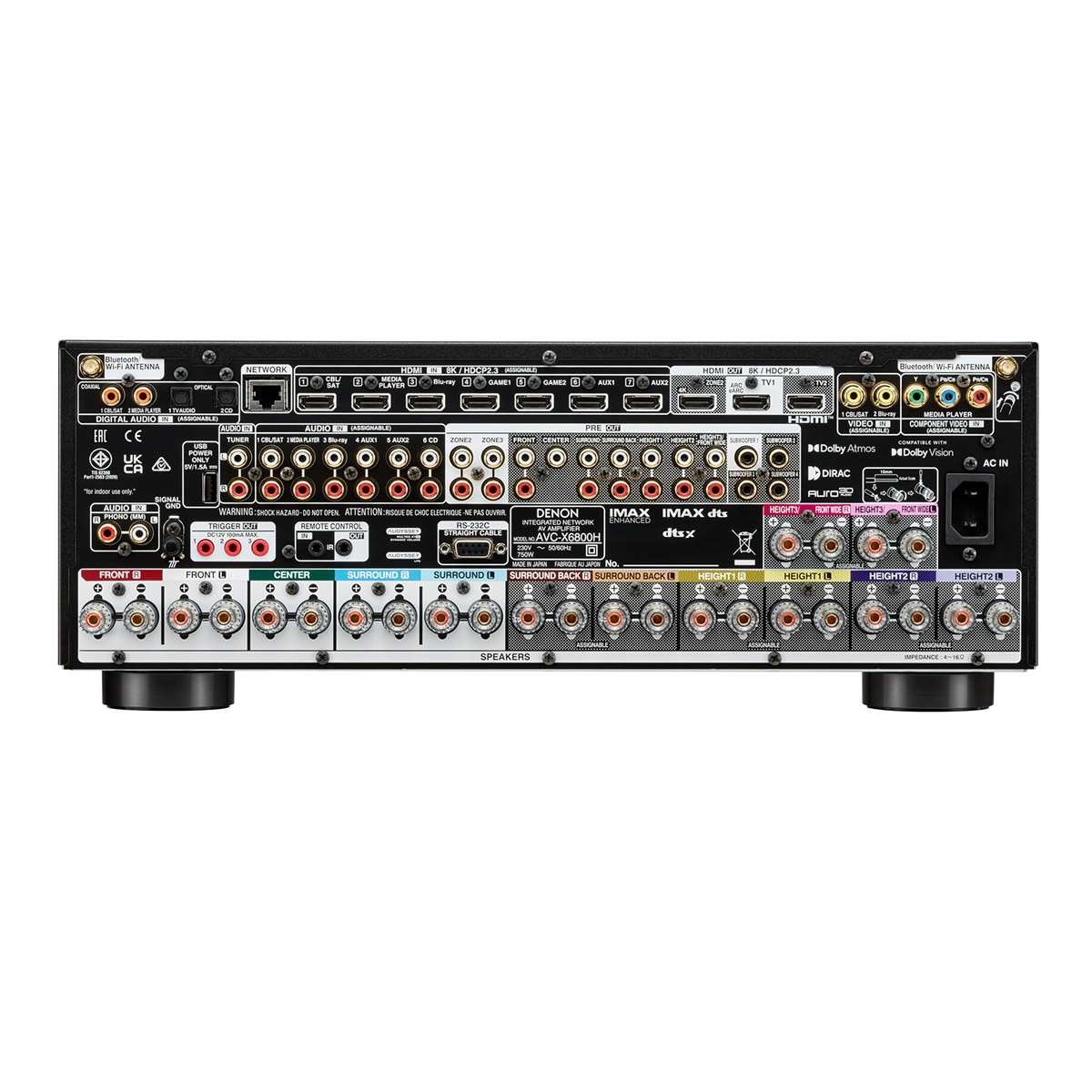 Amplificador AV Premium Denon AVC-X6800H, 11.4 canales 8K Negro-5