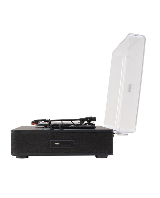 Gira-Discos Hi-Fi Belt Drive, USB Preto-2