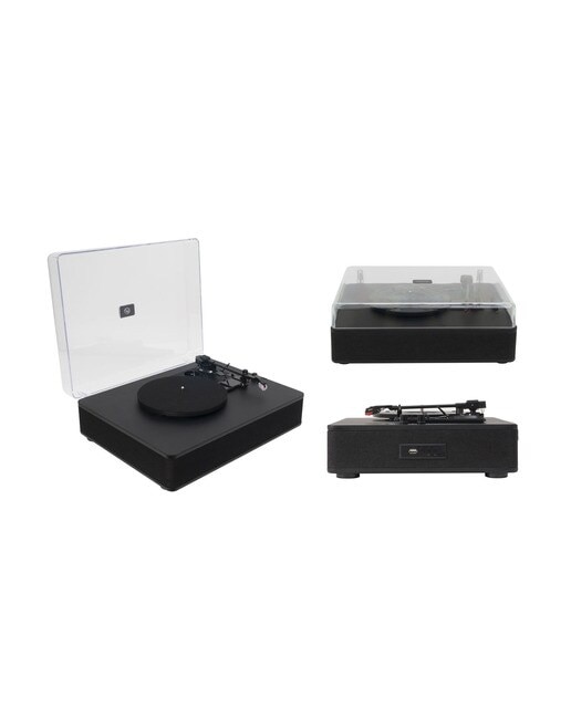 Gira-Discos Hi-Fi Belt Drive, USB Preto-6