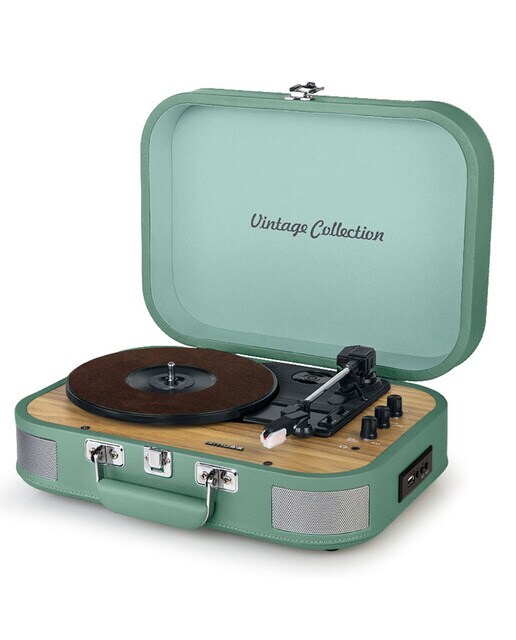 Tocadiscos estéreo Muse MT201WG verde