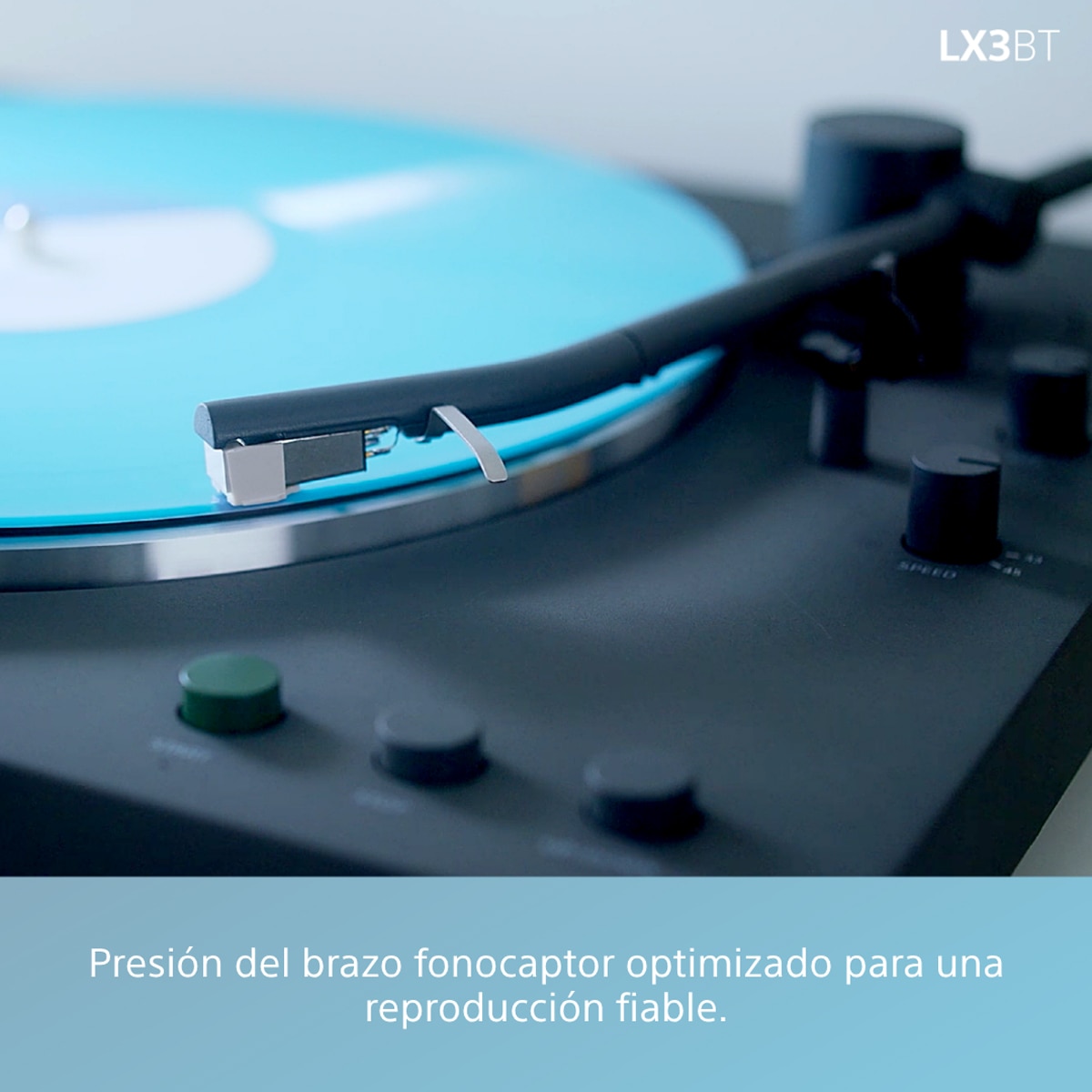 Tocadiscos Sony PS-LX3BT, Bluetooth con compatibilidad Qualcomm aptX, automático, preamplificador incorporado y diseño minimalista Negro-10
