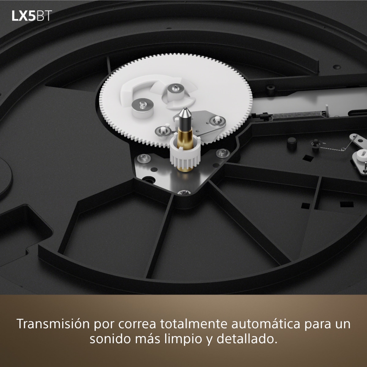Tocadiscos Sony PS-LX5BT, Bluetooth con compatibilidad Qualcomm aptX, automático, calidad sonido premium (cartucho MM y presión aguja de 2,0±0,5 g) Negro-7