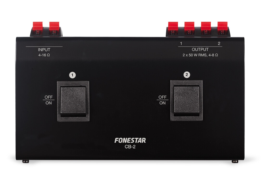 Selector de altavoces estéreo Fonestar CB-2 Negro-2