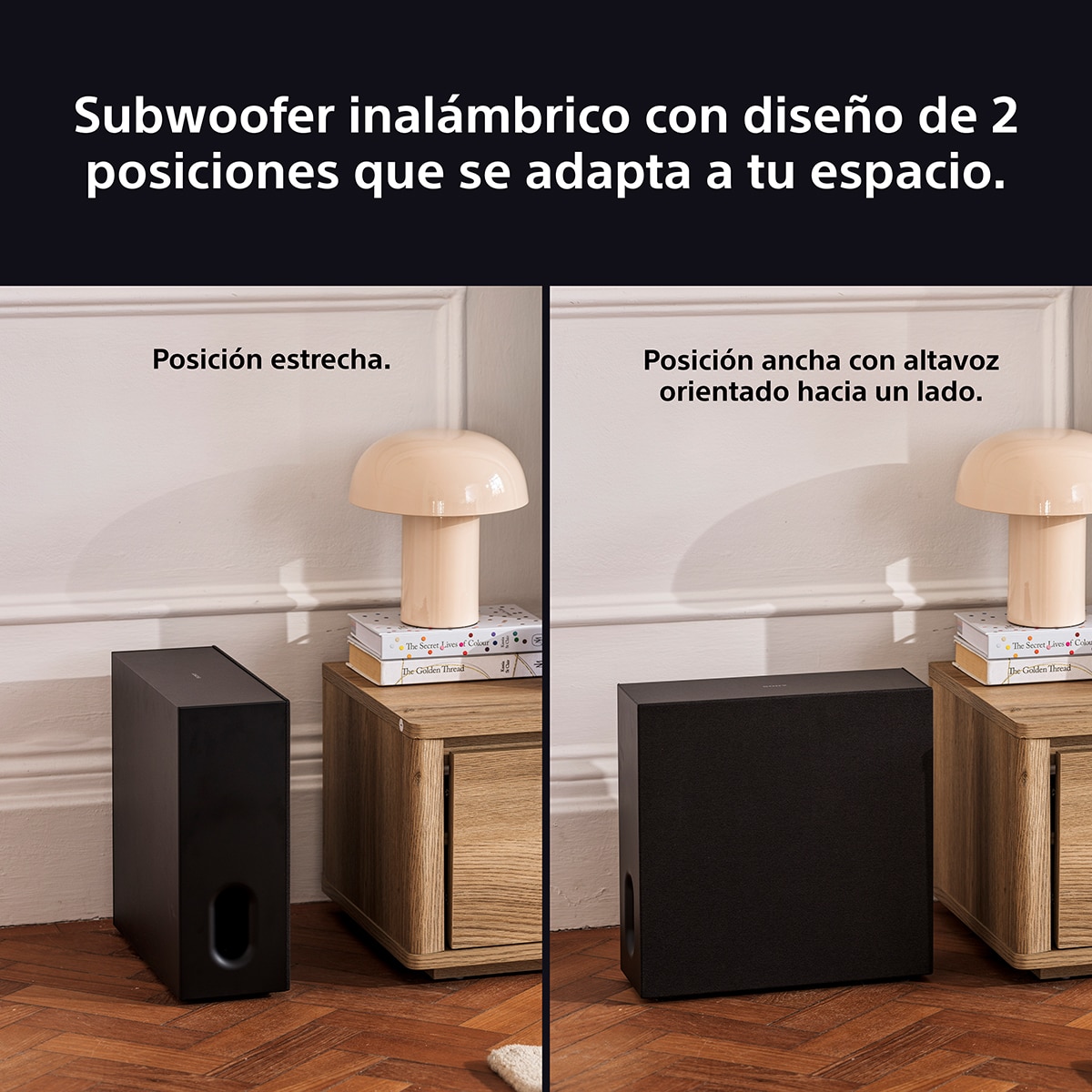 Subwoofer inalámbrico Sony BRAVIA Theatre Sub 7, 100W, graves profundos y sonido mejorado. Diseño compacto, combinable con barras y altavoces. Negro-4