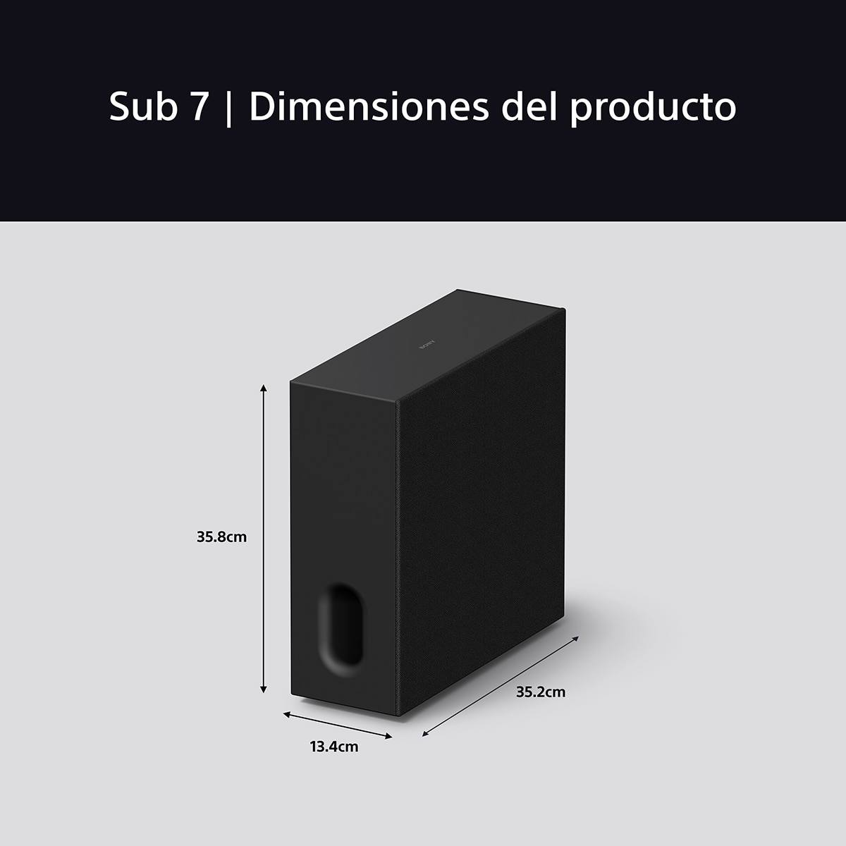 Subwoofer inalámbrico Sony BRAVIA Theatre Sub 7, 100W, graves
