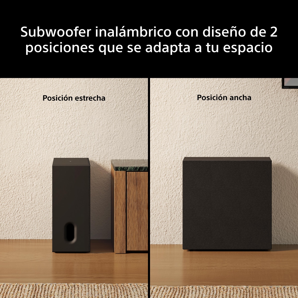 Subwoofer inalámbrico Sony BRAVIA Theatre Sub 8: Sonido envolvente, Dolby Atmos, DTS X. 300W de potencia Negro-5