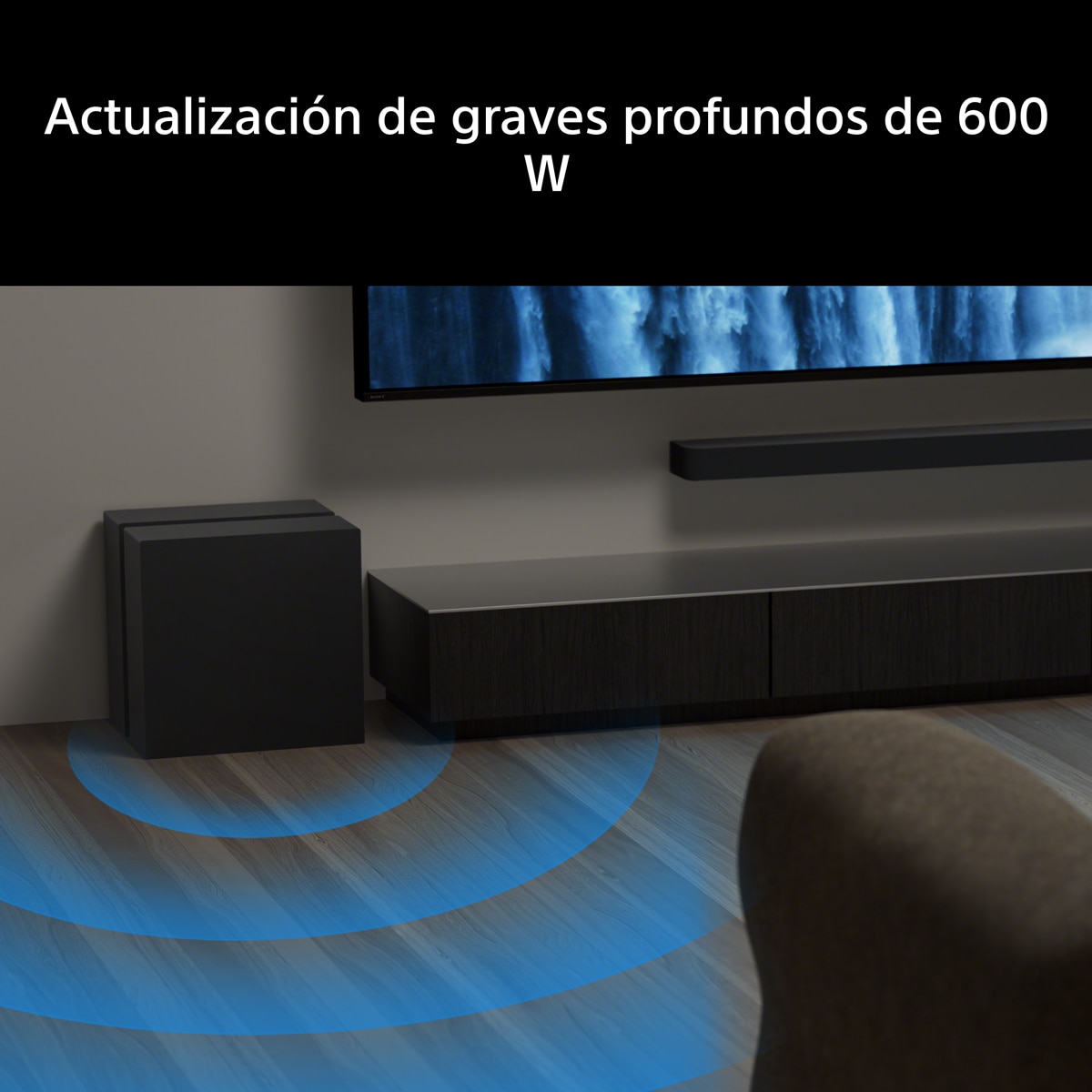 Subwoofer inalámbrico Sony BRAVIA Theatre Sub 9: 600W, Sonido envolvente, Dolby Atmos, DTS X Negro-2