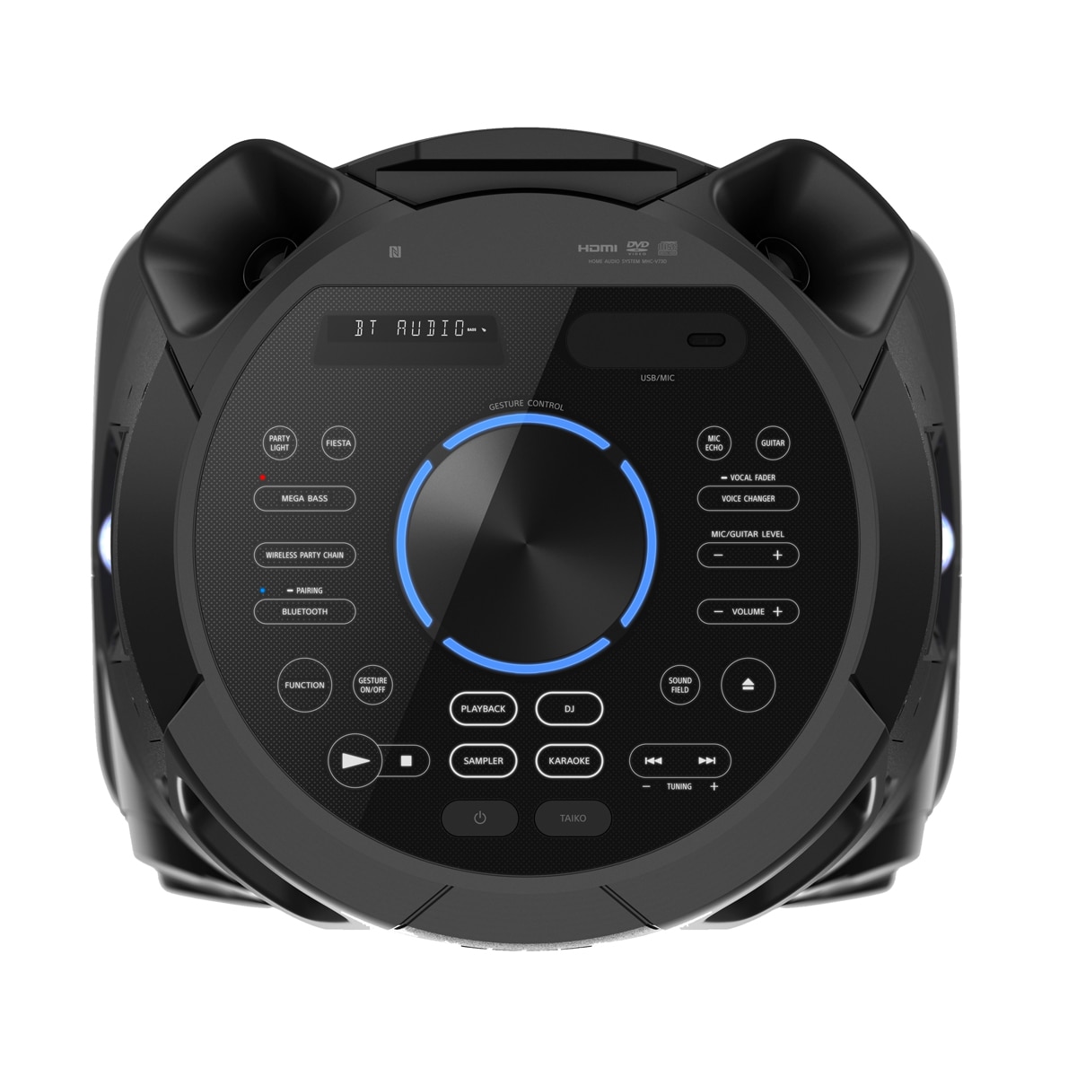 Sistema de audio de alta potencia SONY MHC-V73D con tecnología BLUETOOTH / NFC - Negro Negro-4