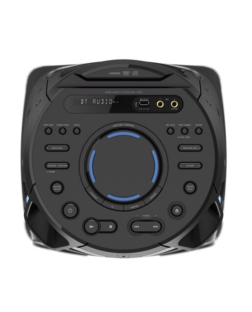 Sistema de audio Sony MHC-V43D alta potencia Bluetooth - Negro Negro-3