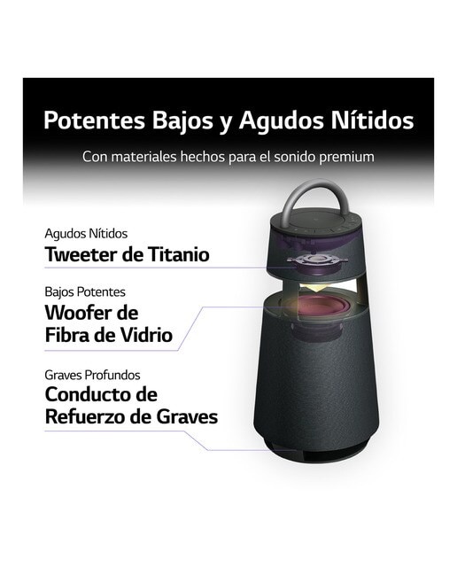 Altavoz portátil LG XBOOM 360 RP4 Verde Verde-3