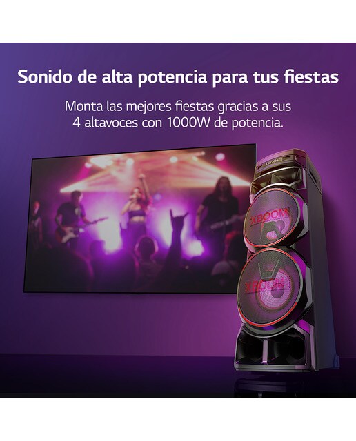 Altavoz LG 2023 XBOOM RNC9 1000W Karaoke DAB+ Bluetooth - Negro Negro-3