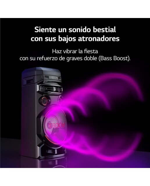 Altavoz LG 2023 XBOOM RNC7 500W Karaoke DAB+ Bluetooth Negro-4