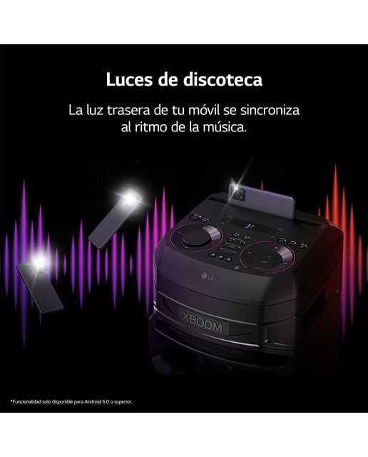 Altavoz LG 2023 XBOOM RNC7 500W Karaoke DAB+ Bluetooth Negro-6