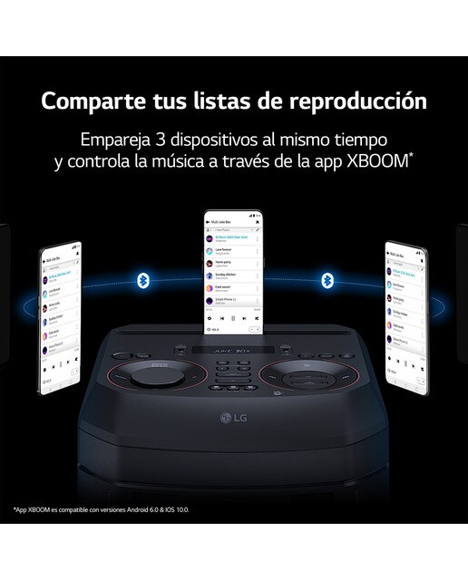 Altavoz LG 2023 XBOOM RNC7 500W Karaoke DAB+ Bluetooth Negro-11