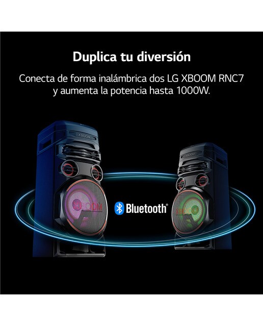 Altavoz LG 2023 XBOOM RNC7 500W Karaoke DAB+ Bluetooth Negro-12