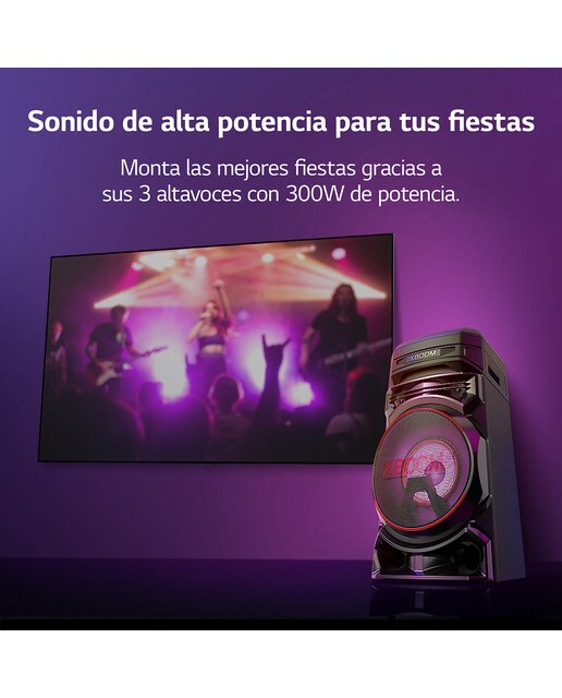 Altavoz LG 2023 XBOOM RNC5 300W Karaoke DAB+ Bluetooth Negro-3