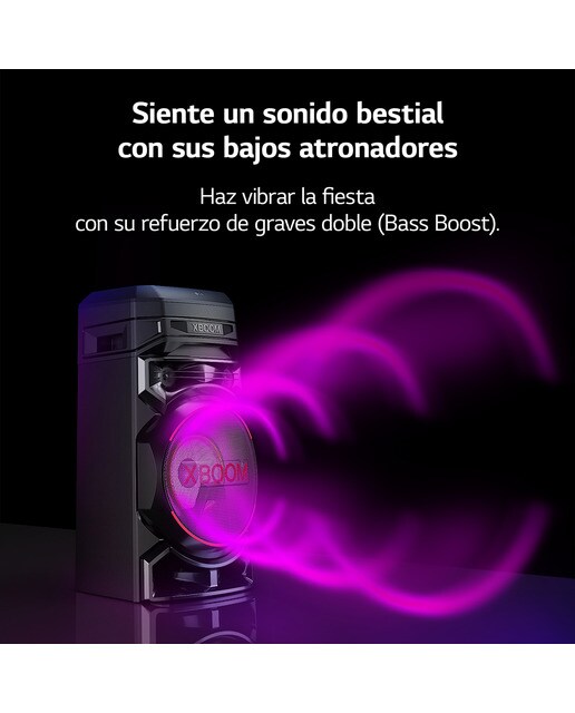 Altavoz LG 2023 XBOOM RNC5 300W Karaoke DAB+ Bluetooth Negro-4