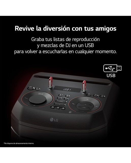 Altavoz LG 2023 XBOOM RNC5 300W Karaoke DAB+ Bluetooth Negro-11