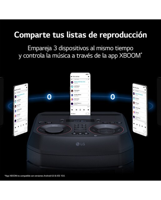 Altavoz LG 2023 XBOOM RNC5 300W Karaoke DAB+ Bluetooth Negro-12