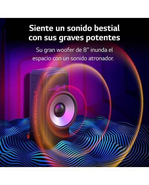 Altavoz portátil LG 2023 XBOOM XL7S 250W Bluetooth - Negro Negro-3