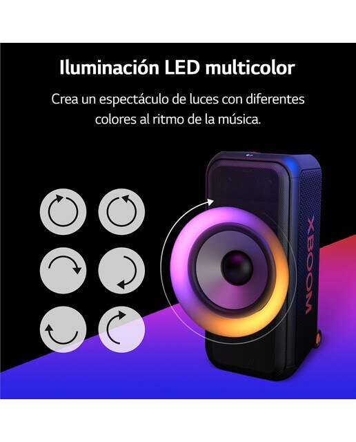 Altavoz portátil LG 2023 XBOOM XL7S 250W Bluetooth - Negro Negro-6
