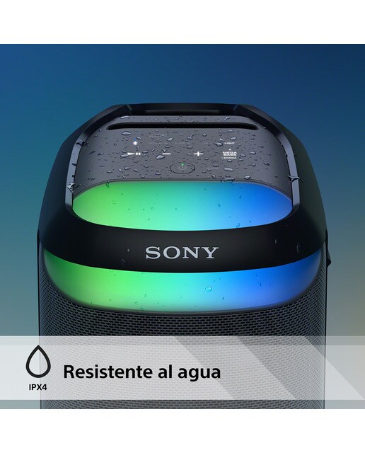 Altavoz Bluetooth Sony SRS-XV800 con sonido potente 360°, MEGA BASS, 25 horas de batería, portátil, para interior y exterior, iluminado y karaoke Negro-9