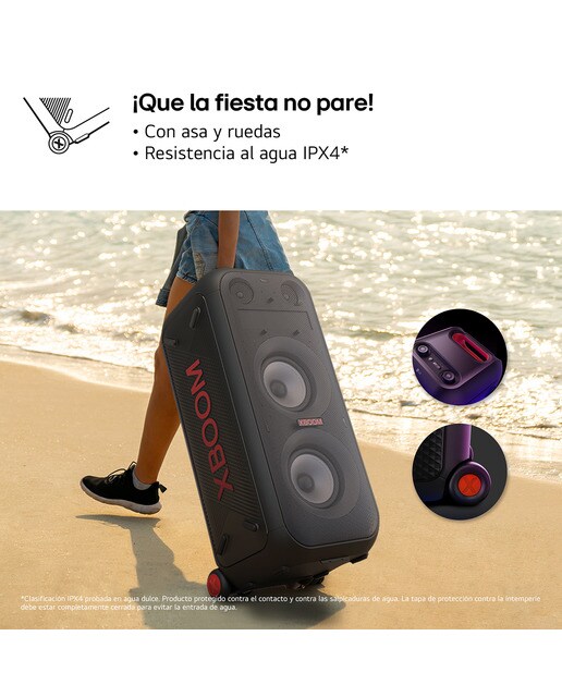 Altavoz alta potencia LG XBOOM XL9T 1000W, Bluetooth TV Surround - Negro Negro-9
