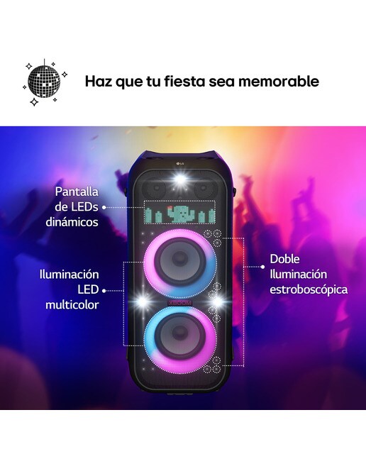 Altavoz alta potencia LG XBOOM XL9T 1000W, Bluetooth TV Surround - Negro Negro-12