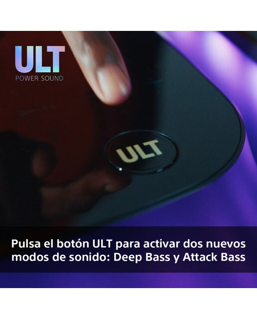 Altavoz para fiestas Sony ULT TOWER 10, ULT POWER SOUND, Deep Bass, X-Balanced, iluminación 360º, con micrófono, portátil con ruedas - negro Negro-4