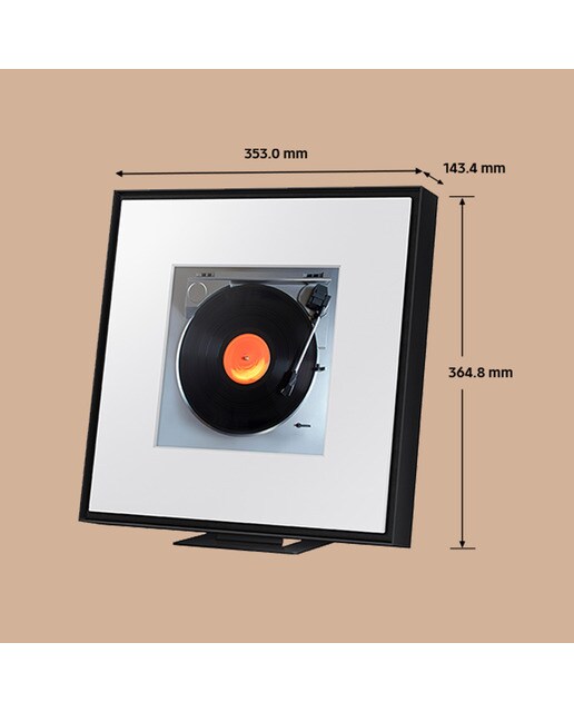 Coluna Samsung Music Frame, Dolby Atmos, Q-Symphony, 2.0, 120 W com subwoofer integrado, WiFi, suporte para assistente de voz Preto-3