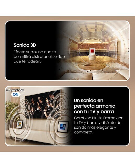 Coluna Samsung Music Frame, Dolby Atmos, Q-Symphony, 2.0, 120 W com subwoofer integrado, WiFi, suporte para assistente de voz Preto-4