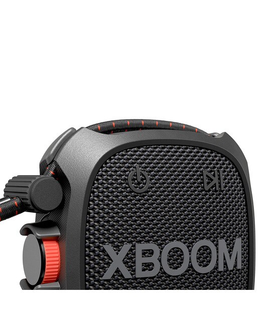 Altavoz portátil LG XBOOM Go XG2QBK, 5W, 10 Horas autonomía, Resistencia IP67 de Grado Militar, a polvo, agua, golpes, temperatura Negro-7
