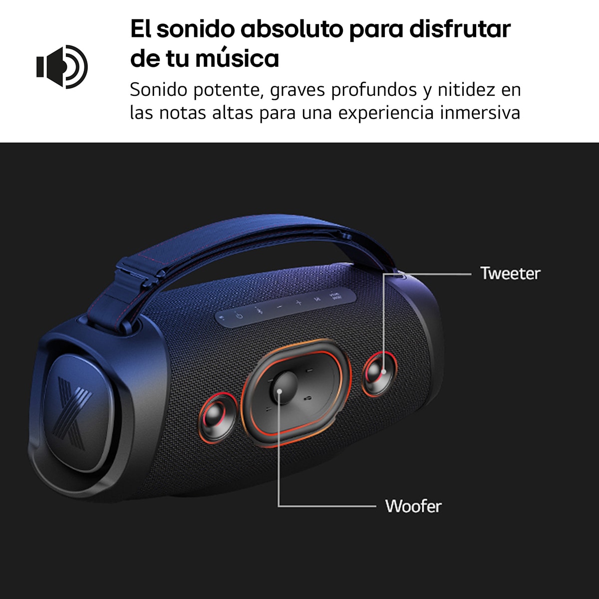 Coluna Portátil LG xboom Go X8GTBK, 120W, 15 Horas de Autonomia Preto-14