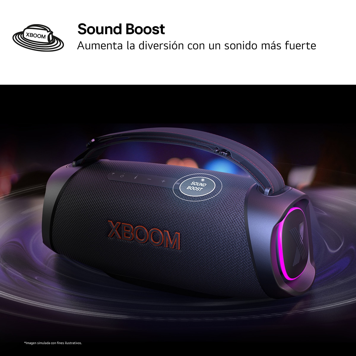 Altavoz portátil LG XBOOM Go X8GTBK, 120W, 15 Horas autonomía, Resistencia IP67 de Grado Militar, a polvo, agua, golpes, temperatura Negro-15