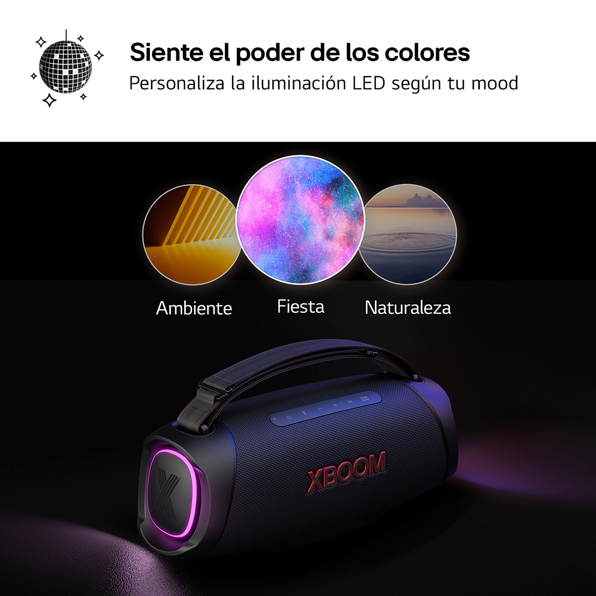 Altavoz portátil LG XBOOM Go X8GTBK, 120W, 15 Horas autonomía, Resistencia IP67 de Grado Militar, a polvo, agua, golpes, temperatura Negro-17