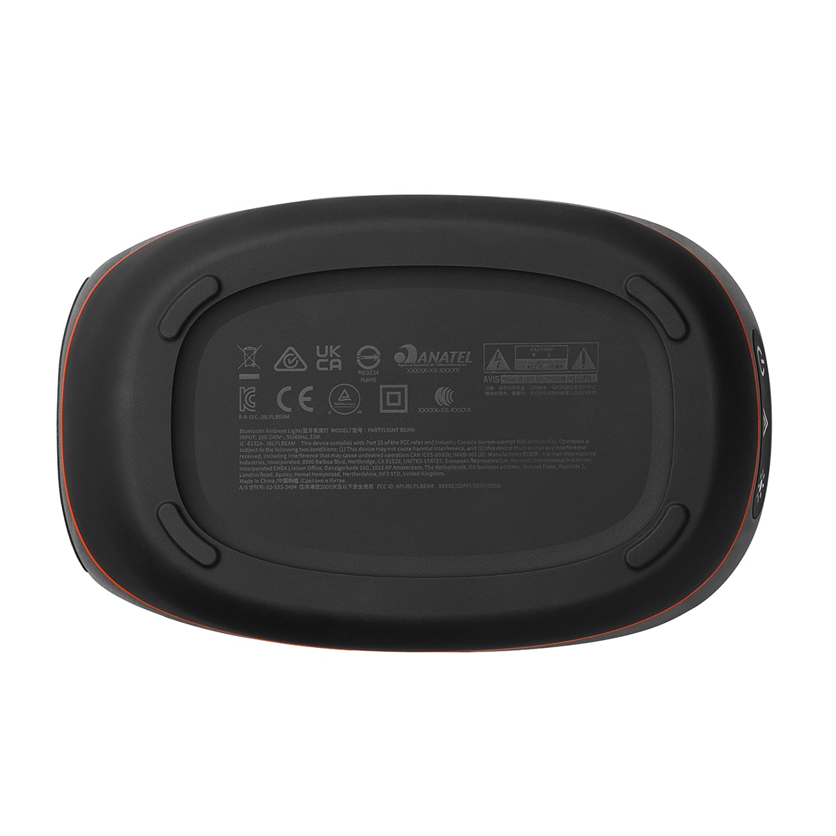 Proyector de luz para fiestas JBL PartyLight Beam, Bluetooth Negro-6