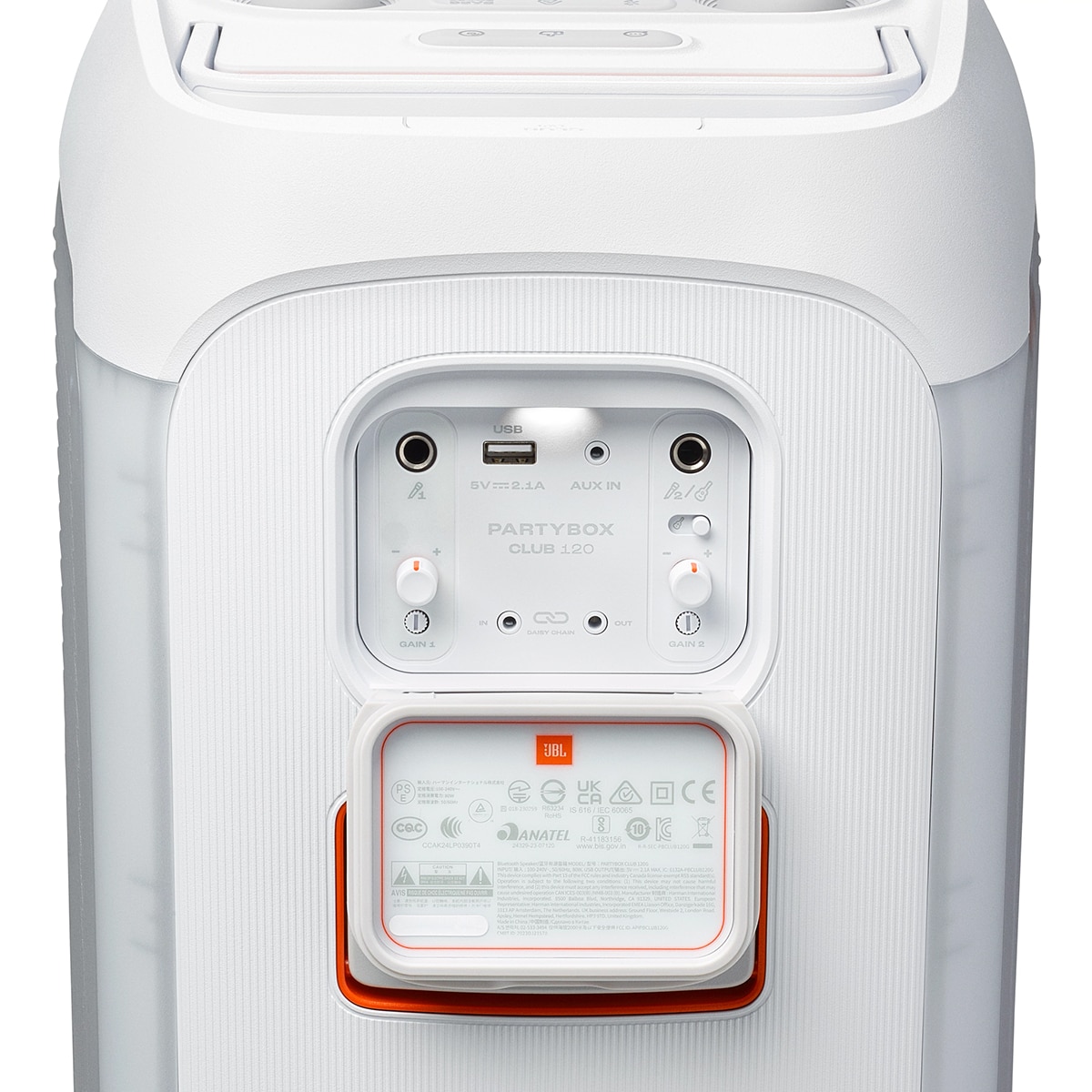 Altavoz portátil para fiestas JBL PartyBox Club 120 Blanco-10