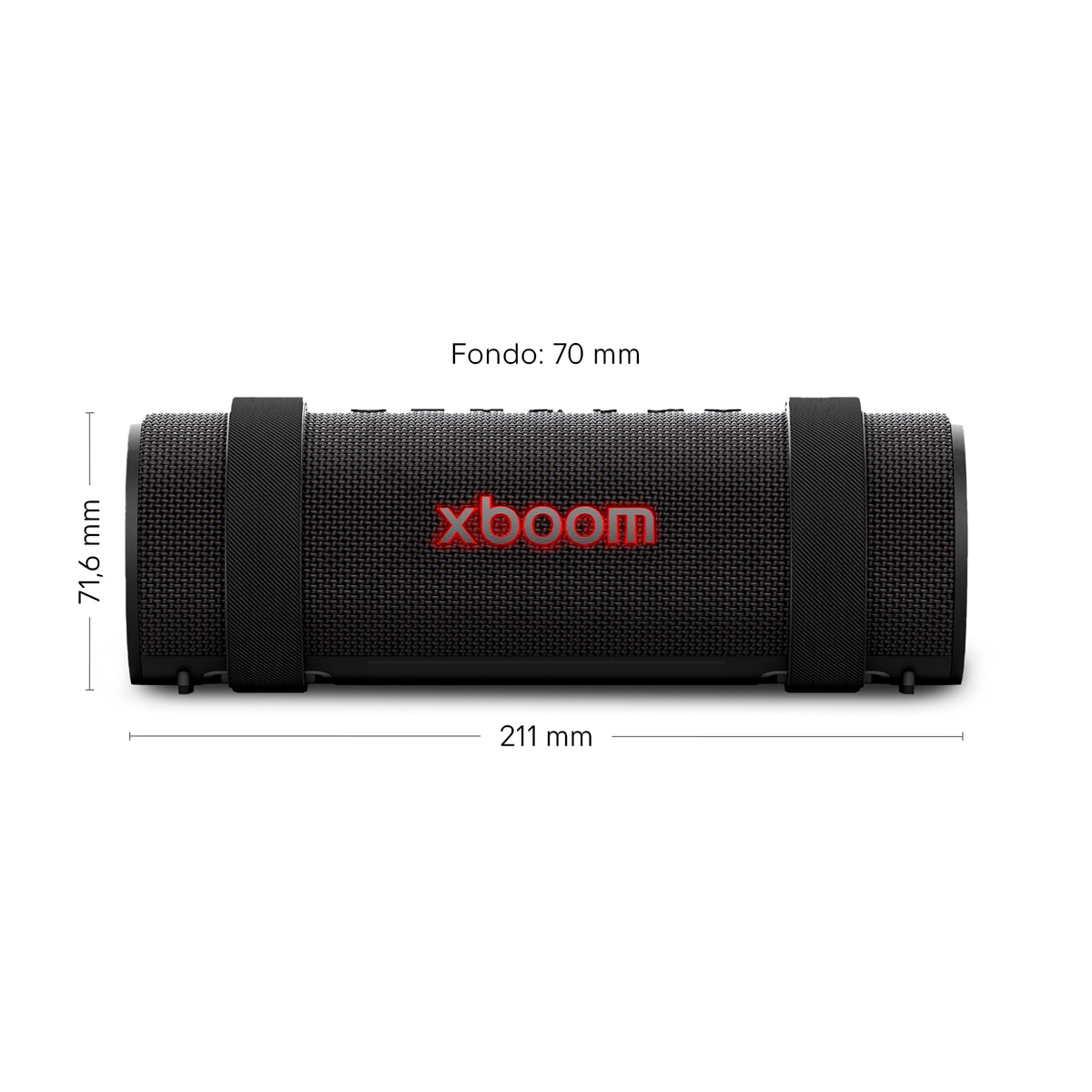 Altavoz portátil LG xboom Grab, 30W, Bluetooth 5.3 Miracast, hasta 20h. batería, resistencia militar, IP67, Negro Negro-3