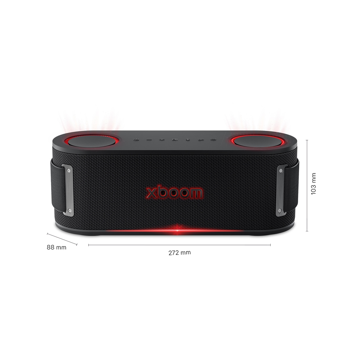 Altavoz portátil LG xboom Bounce, 40W, Bluetooth 5.3 Miracast, hasta 30h batería, resistencia militar, IP67, Negro Negro-3