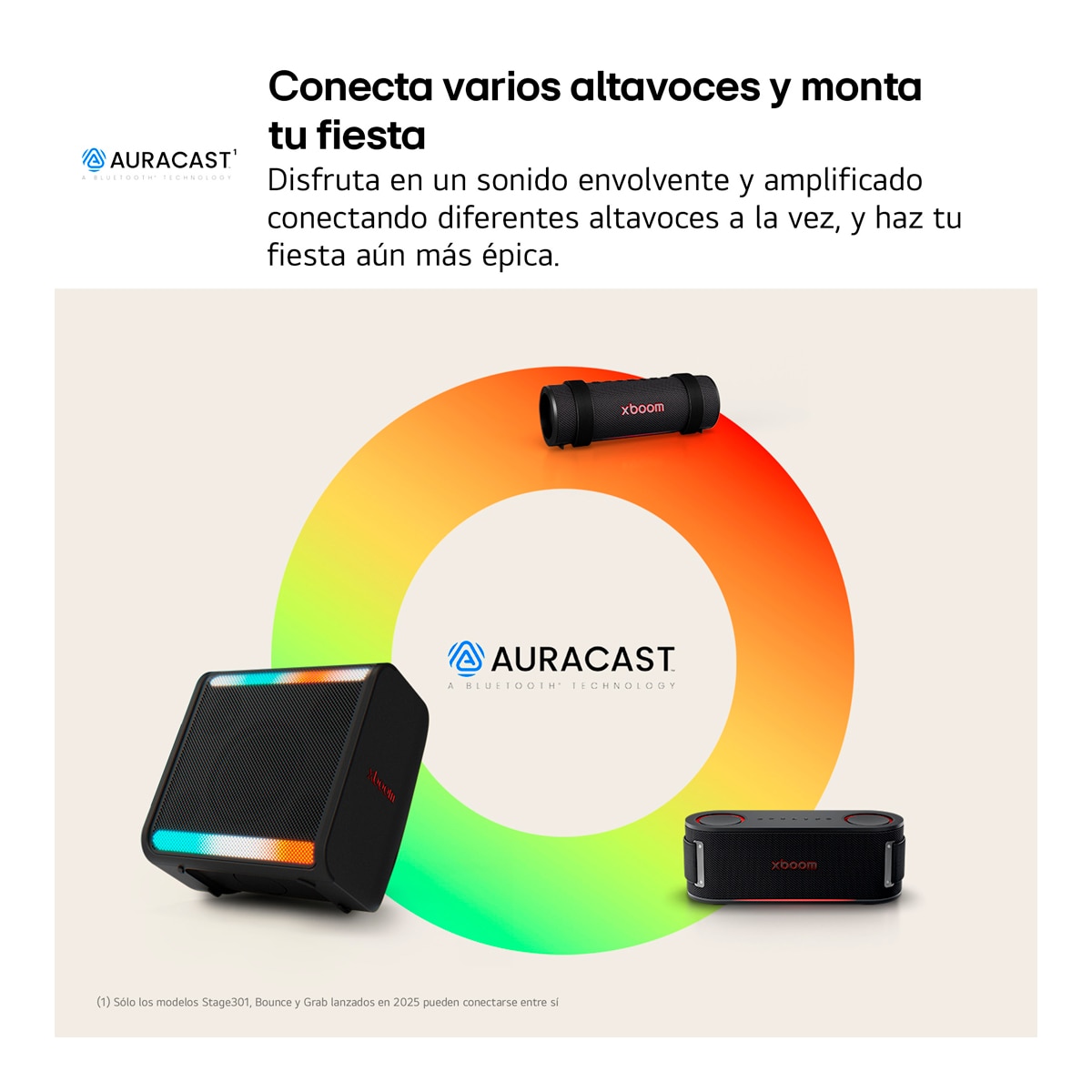 Altavoz portátil LG xboom Bounce, 40W, Bluetooth 5.3 Miracast, hasta 30h batería, resistencia militar, IP67, Negro Negro-11