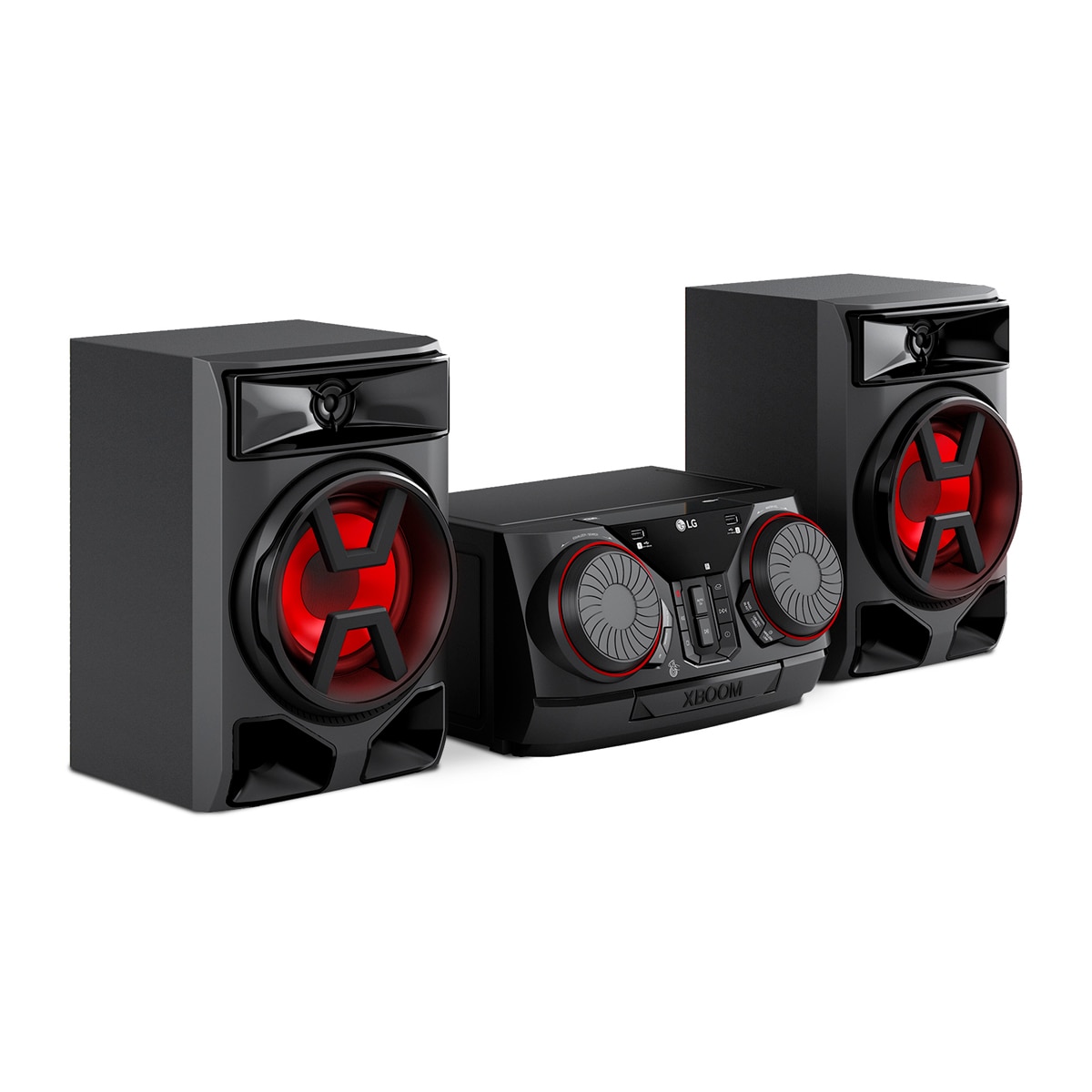 Equipo Hi-Fi gran potencia LG xboom CK43N, 300W, para fiestas, Bluetooth, Radio FM Negro-3