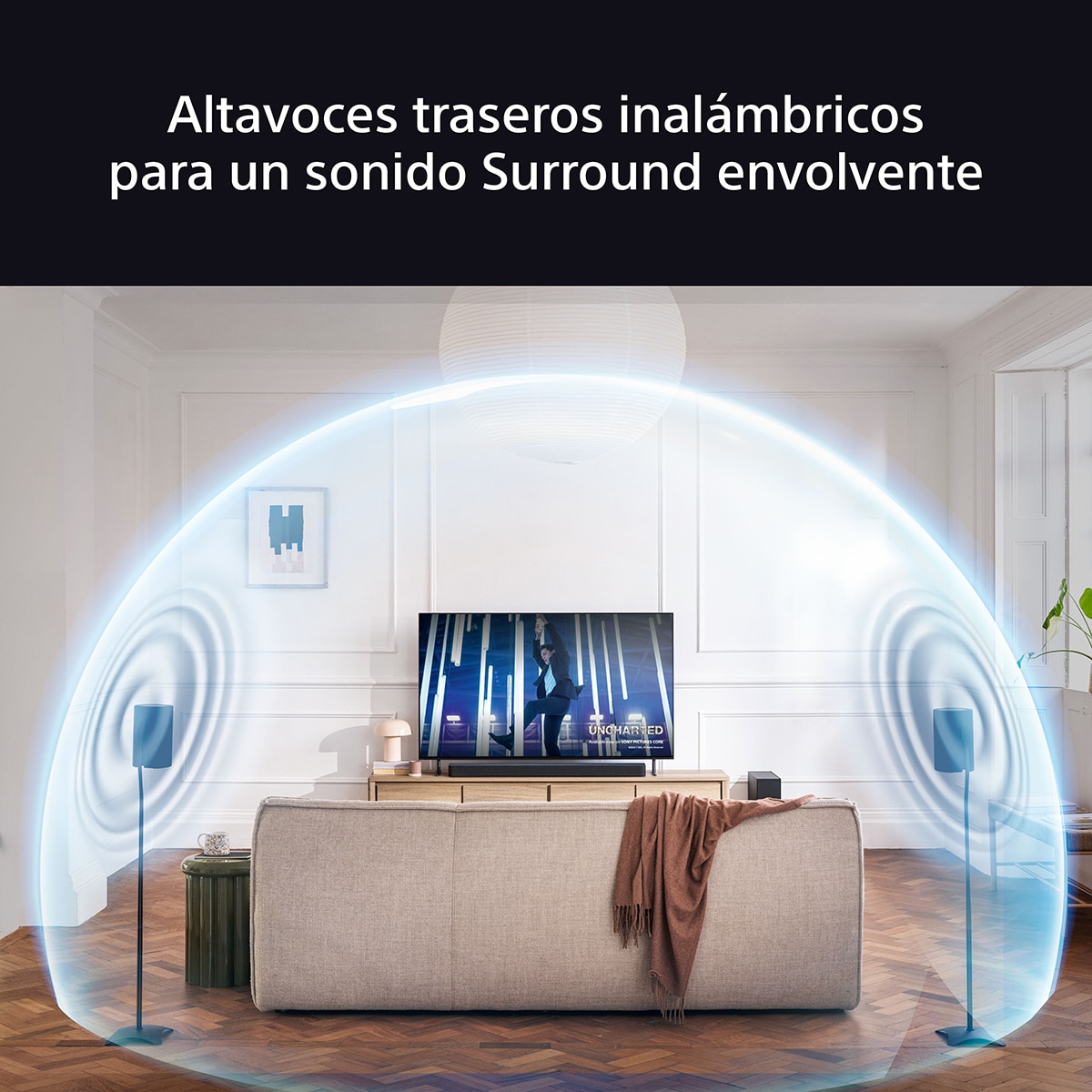 Altavoces traseros inalámbricos BRAVIA Theatre Rear 8. Sonido envolvente mejorado Mapping 360 compatible IMAX ENHANCED. Fácil manejo y control. Negro-2